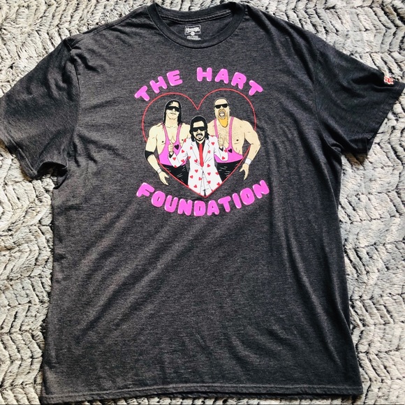 WWE The Hart Foundation Homage T-Shirt - Picture 2 of 4
